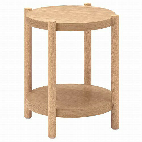 IKEA (イケア)の【あす楽】IKEA イケア サイドテーブル オーク材突き板 50cm m60515317 LISTERBY リステルビー インテリア 収納 リビングテーブル 机 おしゃれ シンプル 北欧 かわいい(チェア・椅子)