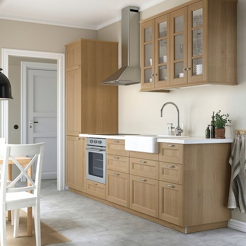 IKEA イケア 後脚 オーク 8cm m80503530 VEDHAMN ヴェードハムン インテリア 収納家具用部品 パーツ おしゃれ シンプル 北欧 かわいい