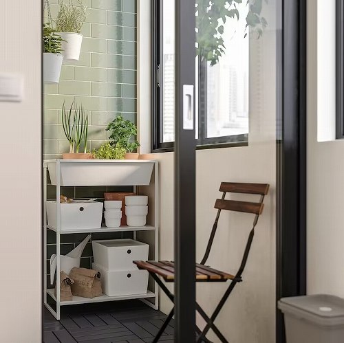 IKEA イケア 小物入れ ホワイト白 室内 屋外用 m20512207 JOSTEIN ヨースタイン インテリア 収納家具 収納家具用部品 おしゃれ シンプル 北欧 かわいい