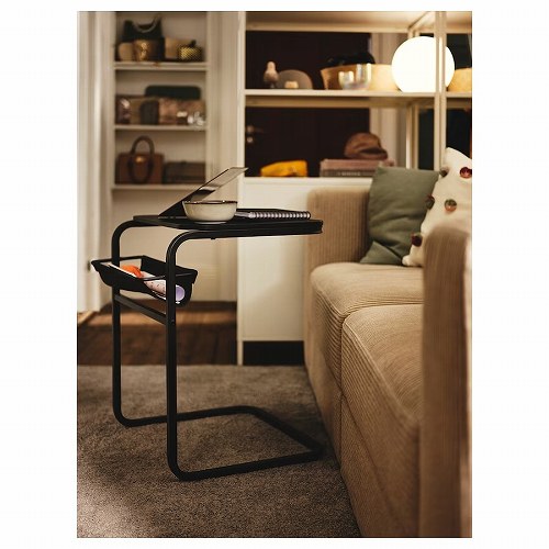 【あす楽】IKEA イケア サイドテーブル チャコール ダークグレー 53x50cm m20530918 OLSEROD オルセロード インテリア 家具 机 ナイトテーブル おしゃれ シンプル 北欧 かわいい