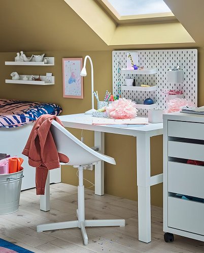 【あす楽】IKEA イケア SIBBEN スィッベン 子ども用デスクチェア ホワイト m39337713 LOBERGET ローベルゲット 家具 子供部屋用インテリア イス 椅子 学習チェア おしゃれ シンプル 北欧 かわいい