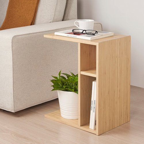 【あす楽】IKEA イケア サイドテーブル 竹 50x30cm m50542316 SORUDDEN ソールデン インテリア 家具 机 ナイトテーブル おしゃれ シンプル 北欧 かわいい