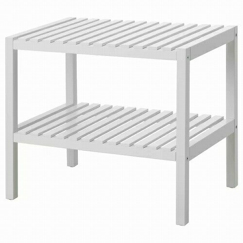 IKEA (イケア)の【あす楽】IKEA イケア ベンチ ホワイト 58x38cm m50562465 MUSKAN ムスカン インテリア 収納家具 収納ベンチ おしゃれ シンプル 北欧 かわいい(リビング収納)