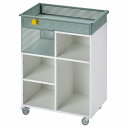 IKEA イケア ワゴン ホワイト グレーグリーン 54x33cm m80517004 OVNING オーヴニング 家具 子供部屋用インテリア 収納 学習机用ワ...