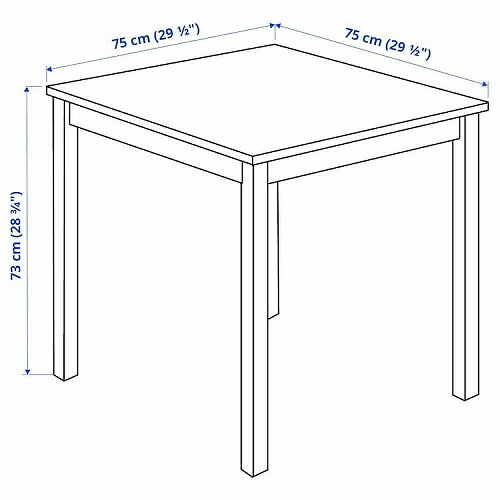 【あす楽】IKEA イケア テーブル パイン材 75x75cm m10569529 INGO インゴー インテリア 家具 机 ダイニングテーブル おしゃれ シンプル 北欧 かわいい
