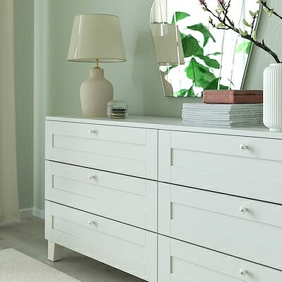 IKEA イケア ノブ オフホワイト クロムメッキ 23mm 2ピース m20553679 KLINGSTORP クリングストルプ インテリア 寝具 収納 収納家具 収納家具用部品 おしゃれ シンプル 北欧 かわいい