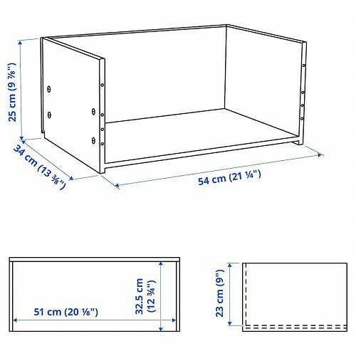 IKEA イケア 引き出しフレーム ダークグレー 60x25x40cm m30538952 BESTA ベストー おしゃれ シンプル 北欧 かわいい