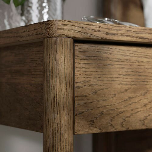 IKEA イケア サイドテーブル ブラウン ステインオーク材突き板 40x40x59cm m30557177 TONSTAD トンスタード インテリア 家具 収納 テーブル 机 サイドテーブル ナイトテーブル おしゃれ シンプル 北欧 かわいい