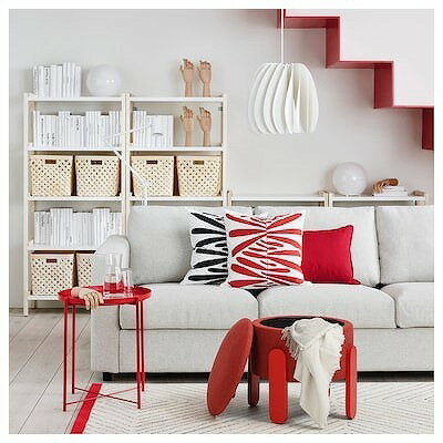 IKEA イケア プーフ 収納付き トネルード レッド m40572747 FORLUNDA フォルルンダ インテリア 家具 収納 ソファ オットマン おしゃれ シンプル 北欧 かわいい