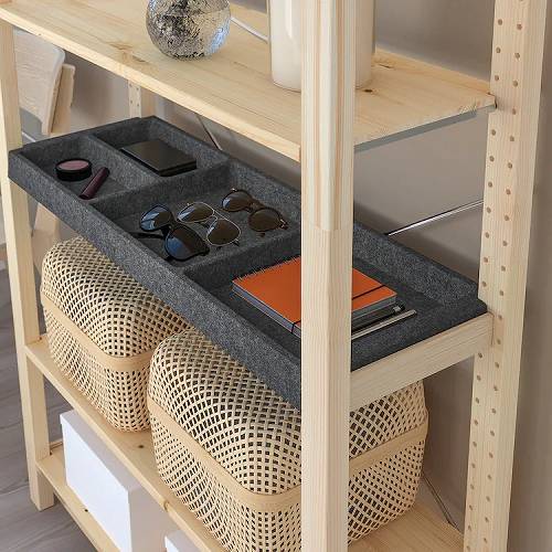IKEA イケア 棚板 ダークグレー フェルト 83x30cm m50534571 IVAR イーヴァル インテリア 収納家具 収納家具用部品 おしゃれ シンプル 北欧 かわいい