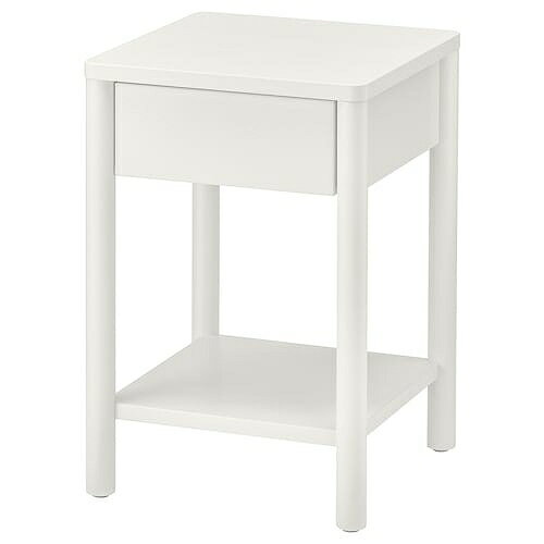 IKEA (イケア)の【あす楽】IKEA イケア サイドテーブル オフホワイト 40x40x59cm m60510008 TONSTAD トンスタード インテリア 寝具 収納 テーブル サイドテーブル ナイトテーブル おしゃれ シンプル 北欧 かわいい(テーブル)