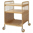 IKEA イケア 収納ユニット キャスター付 籐 37x53cm m60574175 FRYKSAS フリークソース インテリア 収納家具 キッチン収納 キッチンワゴン おしゃれ シンプル 北欧 かわいい