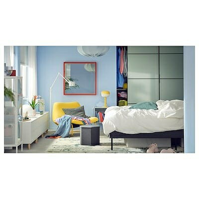 IKEA イケア プーフ 収納付き クニーサ ダークグレー m70531901 KJUGE シューゲ インテリア 寝具 収納 イス チェア クッションチェア おしゃれ シンプル 北欧 かわいい