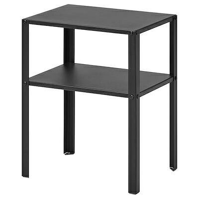 IKEA (イケア)の【あす楽】IKEA イケア サイドテーブル ブラック 37x28cm m80576319 KNARREVIK クナレヴィーク インテリア 寝具 収納 テーブル サイドテーブル ナイトテーブル おしゃれ シンプル 北欧 かわいい(テーブル)