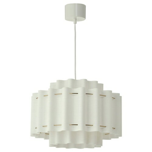 IKEA イケア ストックホルム ペンダントランプ ホワイト テキスタイル 真ちゅうメッキ 50cm m90585993 STOCKHOLM 2025 インテリア 寝具 収納 ライト 照明器具 フロアスタンド ランプ おしゃれ シンプル 北欧 かわいいのサムネイル