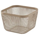 IKEA イケア 食品保存バスケット メタル ライトグレーブラウン 14x14x10cm m20607328 IKEA 365 キッチン用品 食器 調理器具 保存容器 調味料入れ 保存容器 キャニスター おしゃれ シンプル 北欧 かわいい(3)