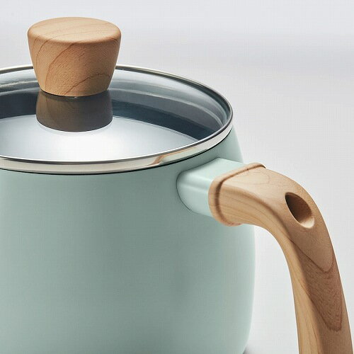IKEA イケア 片手鍋 ふた付き こびりつき防止加工 グリーン 2.3L m80597604 MANGOFISK マンゴフィスク キッチン用品 調理器具 フライパン 鍋 片手鍋 おしゃれ シンプル 北欧 かわいい
