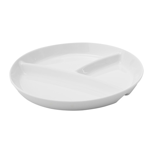 IKEA (イケア)の【あす楽】IKEA イケア プレート ホワイト 白 22cm 仕切り皿 z60321079 UPPVISPAD ウップヴィスパード キッチン用品 食器 お皿 ランチプレート おしゃれ シンプル 北欧 かわいい(キッチン)