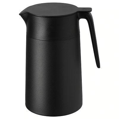 IKEA (イケア)の【あす楽】IKEA イケア 魔法瓶 ブラック 黒 1.2L ポット n50360231 UNDERLATTA ウンデルラッタ キッチン用品 食器 調理器具 コーヒー お茶用品 ティーポット おしゃれ シンプル 北欧 かわいい(キッチン)