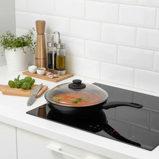 【あす楽】IKEA イケア ソテーパン ふた付 ブラック 黒 26cm n80462515 HEMLAGAD ヘムラーガッド キッチン用品 調理器具 鍋 おしゃれ シンプル 北欧 かわいい
