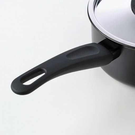 【あす楽】IKEA イケア 片手鍋 ふた付き ブラック 黒 2 L n90462218 HEMLAGAD ヘムラーガッド キッチン用品 調理器具 鍋 フライパン おしゃれ シンプル 北欧 かわいい