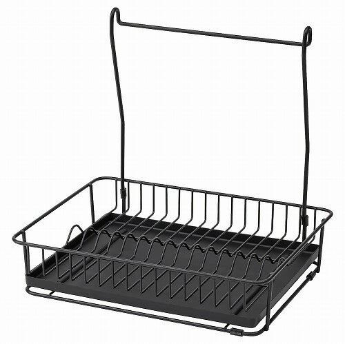 IKEA (イケア)の【あす楽】IKEA イケア 水切り ブラック m40448767 HULTARP フルタルプ キッチン用品 食器 調理器具 キッチン整理用品 水切りラック おしゃれ シンプル 北欧 かわいい(キッチン)