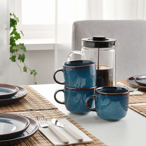 【あす楽】IKEA イケア マグ ブルー 370ml m20503627 GLADELIG グラデリグ キッチン用品 食器 コーヒー お茶用品 コーヒーカップ ティーカップ おしゃれ シンプル 北欧 かわいい