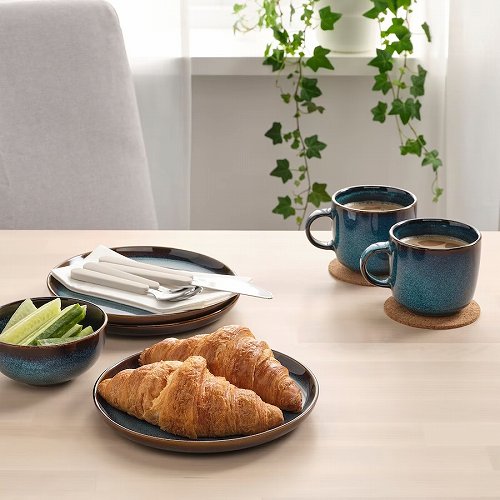 【あす楽】IKEA イケア サイドプレート ブルー 20cm 4ピース m50503640 GLADELIG グラデリグ キッチン用品 食器 皿 プレート おしゃれ シンプル 北欧 かわいい