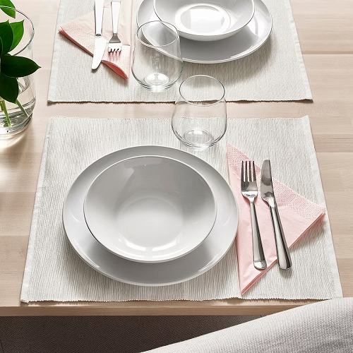 【あす楽】IKEA イケア 深皿 ホワイト 19cm 4ピース m60479710 GODMIDDAG グドミッダグ キッチン用品 食器 皿 プレート おしゃれ シンプル 北欧 かわいい