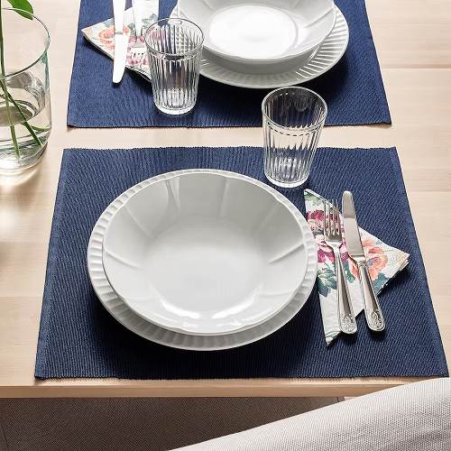 【あす楽】IKEA イケア 深皿 ホワイト 23cm 4ピース m80468211 STRIMMIG ストリミグ キッチン用品 食器 皿 プレート おしゃれ シンプル 北欧 かわいい