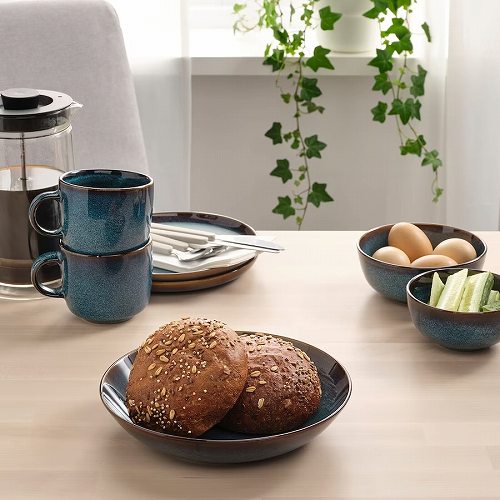 【あす楽】IKEA イケア 深皿 ブルー 21cm 4ピース m90503624 GLADELIG グラデリグ キッチン用品 食器 皿 プレート おしゃれ シンプル 北欧 かわいい