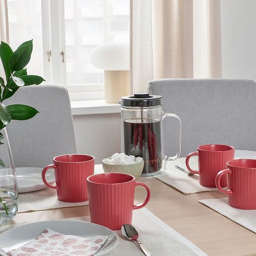 【あす楽】IKEA イケア マグ ダークピンク 300ml 2ピース m90511501 KEJSERLIG シェイセルリグ キッチン用品 食器 コーヒー お茶用品 コーヒーカップ ティーカップ おしゃれ シンプル 北欧 かわいい