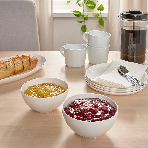 【あす楽】IKEA イケア ボウル ホワイト 12cm 小鉢 2ピース m90519738 FROJDEFULL フロイデフル キッチン用品 食器 鉢 おしゃれ シンプル 北欧 かわいい