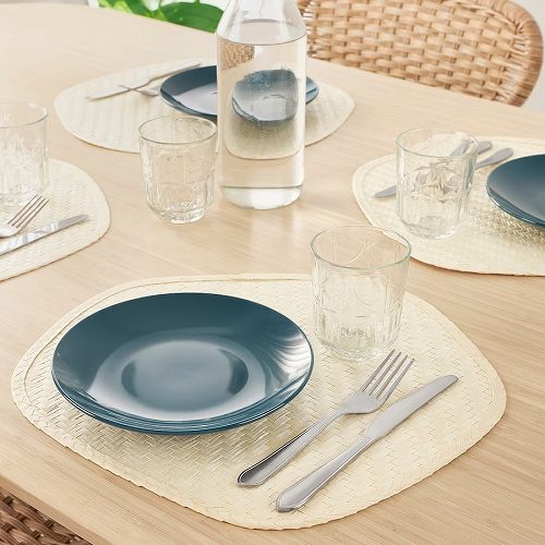 【あす楽】IKEA イケア ランチョンマット ヤシの葉 ハンドメイド 37x35cm m90531556 PADDFISK パッドフィスク キッチン用品 配膳用品 キッチンファブリック ランチマット おしゃれ シンプル 北欧 かわいい