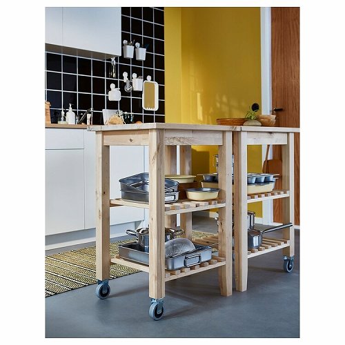 【あす楽】IKEA イケア キッチンワゴン バーチ 58x50cm m10240349 BEKVAM ベクヴェーム インテリア 収納家具 キッチン収納 おしゃれ シンプル 北欧 かわいい