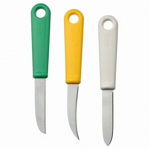IKEA イケア 果物ナイフ3本セット ミックスカラー m10521943 UPPFYLLD ウップフィルド キッチン用品 調理器具 製菓器具 包丁セット おしゃれ シンプル 北欧 かわいい