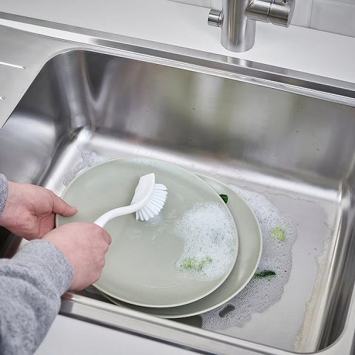 【あす楽】IKEA イケア 食器洗いブラシ ホワイト白 m10534224 ANTAGEN アンターゲン 日用品雑貨 掃除用品 ブラシ キッチンスポンジ おしゃれ シンプル 北欧 かわいい