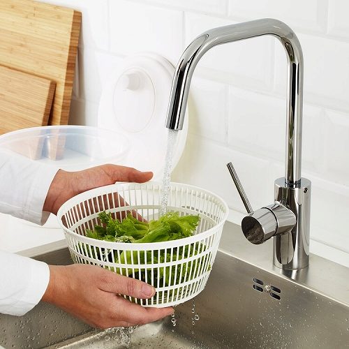 【あす楽】IKEA イケア 野菜水切り ホワイト m40521951 UPPFYLLD ウップフィルド キッチン用品 調理器具 製菓器具 スピナー 水切り器 おしゃれ シンプル 北欧 かわいい