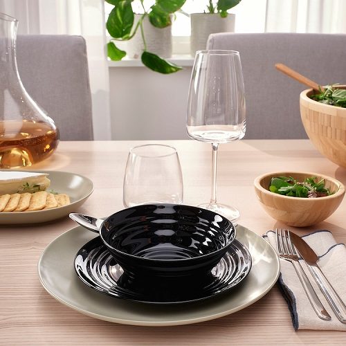 【あす楽】IKEA イケア ボウル ブラック 14cm m30563687 NATBARB ネートバルブ キッチン用品 食器 調理器具 食器 カトラリー グラス キッズ用食器 鉢 ボウル おしゃれ シンプル 北欧 かわいい