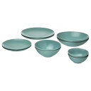 IKEA イケア 食器10点セット マット ライトターコイズ m40572441 FARGKLAR フェルグクラー キッチン用品 食器 調理器具 食器 カトラリ...