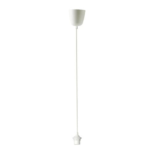 IKEA (イケア)の【あす楽】IKEA イケア コードセット ホワイト 白 1.5m z10386582 HEMMA ヘマ インテリア ライト 照明器具部品 ペンダントランプ おしゃれ シンプル 北欧 かわいい(ライト・照明)