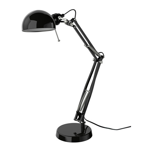 IKEA (イケア)の【あす楽】IKEA イケア ワークランプ ブラック 黒 40146784 FORSA フォルソー インテリア 照明器具 デスクライト テーブルランプ おしゃれ シンプル 北欧 かわいい オフィス(ライト・照明)