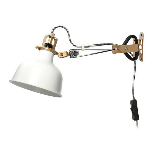 IKEA (イケア)の【あす楽】IKEA イケア ウォール クリップ式 スポットライト オフホワイト 白 60231328 RANARP ラーナルプ インテリア 照明器具 クリップライト おしゃれ シンプル 北欧 かわいい リビング(ライト・照明)