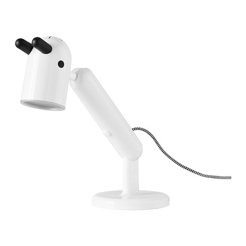 IKEA (イケア)のIKEA イケア LEDワークランプ ホワイト 白 z70325473 KRUX クルークス インテリア ライト 照明器具 デスクライト テーブルランプ おしゃれ シンプル 北欧 かわいい ベビー(ライト・照明)