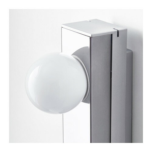 IKEA イケア LEDウォールランプ ステンレススチール z80359764 LEDSJO レードショー インテリア 照明器具 壁掛け照明 ブラケットライト おしゃれ シンプル 北欧 かわいい バス