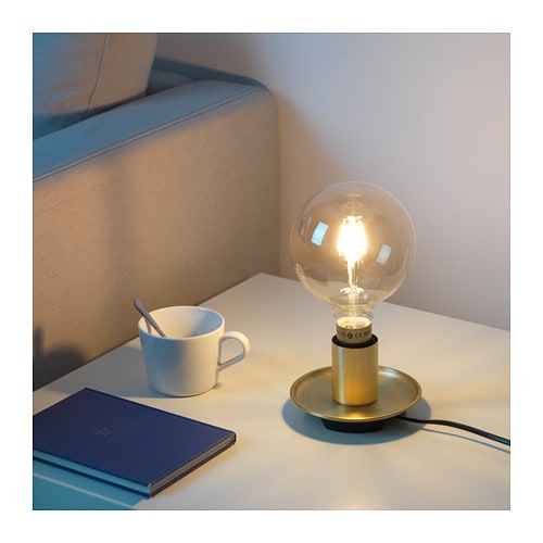 【あす楽】IKEA イケア テーブルランプベース 黄銅色 n10441102 BARALUND バーラルンド インテリア ライト 照明器具 デスクライト テーブルランプ おしゃれ シンプル 北欧 かわいい