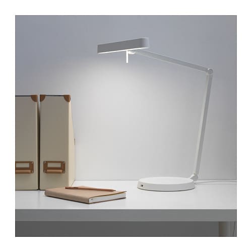 IKEA イケア LEDワークランプ ホワイト 調光可能 n50419665 KAXLIDEN カクスリーデン インテリア 照明器具 デスクライト テーブルランプ おしゃれ シンプル 北欧 かわいい オフィス