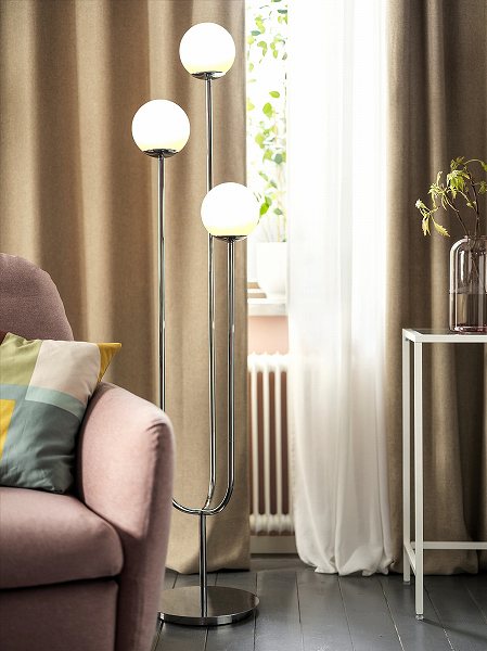 照明 ライト Ikea フロアランプ イケア フロアスタンド 送料無料 Ikea クロムメッキ Ikea イケア フロアスタンド ランプ フロアランプ オパールホワイト ガラス N Simrishamn 株式会社クレール