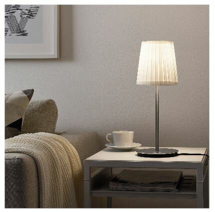 IKEA イケア テーブルランプベース ニッケルメッキ 30cm n00405958 SKAFTET スカフテート インテリア ライト 照明器具 デスクライト テーブルランプ おしゃれ シンプル 北欧 かわいい