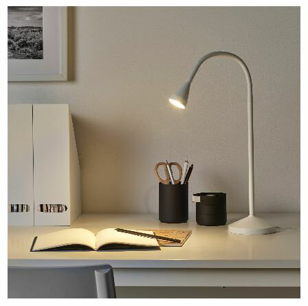 IKEA イケア LEDワークランプ ホワイト 白 n50404923 NAVLINGE ネーヴリンゲ インテリア 照明器具 デスクライト テーブルランプ おしゃれ シンプル 北欧 かわいい オフィス